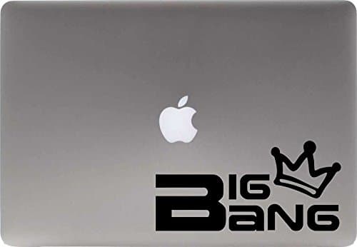 Bigbang Crown Version 2 Vinyl Decal Sticker for Computer Macbook Laptop Ipad Electronics Home Window Custom Walls Cars Trucks Motorcycle Automobile and More (BLACK)