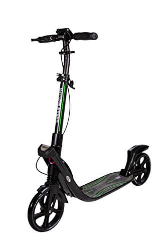 Mad Wheels Big Wheel Scooter Urban Master, 1 Second Foldable Design, Handlebar Brake, Lightweight Construction, Double Suspension