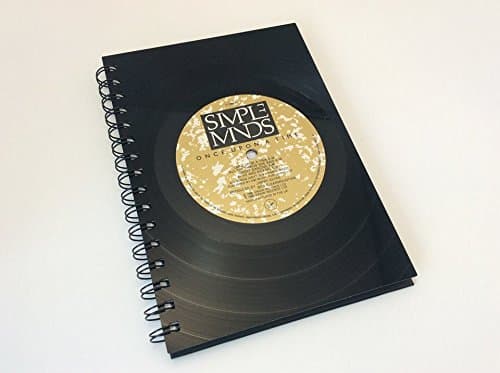 Simple Minds, Once Upon a Time, Vinyl Record A5 Notebook gift