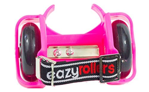 Eazyrollers, Adjustable Heel skates with LED Lighted Wheels (pink)