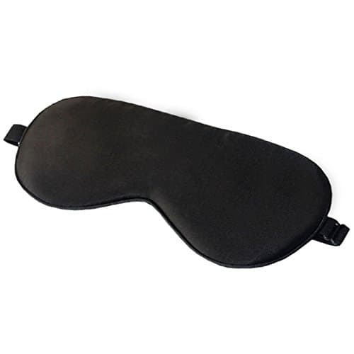 100% Silk Sleep Mask &amp; Blindfold with Adjustable Strap, Super Smooth Sleep Eye Mask for Men &amp; Women &amp; Kids, Your Best Travel Sleep Cover, Master Your Sleeping, Black 1PC