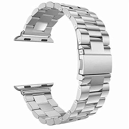 Band For Apple Iwatch, Mortree New Design Premium Solid Stainless Steel Metal Replacement Straps Bracelet For Apple Watch Series 2 Series 1 (Silver 42mm)