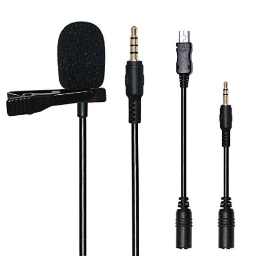Lavalier Microphone Clip WinBridge Lapel Mic Professiona Audio for iPhone, Android Phone, Tablet, DSLR Camera, Laptop, Desktop Video Recording