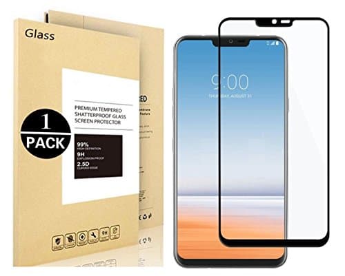 LG G7 ThinQ Screen Protector,Coohaisee [Full Coverage ] [Anti-Scratch] [Anti-Bubble] [Case Friendly] [9H Hardness] [1-PACK HD Clear] Tempered Glass Screen Protector for LG G7 ThinQ