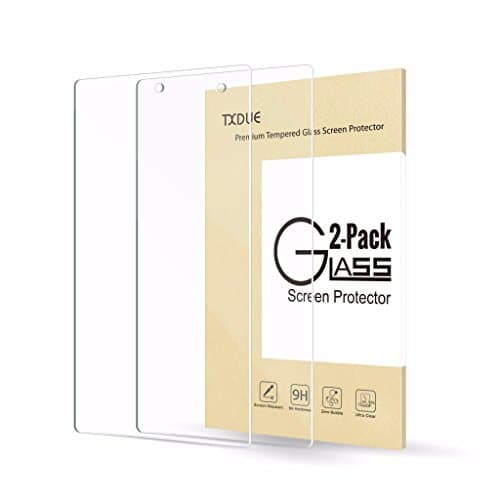 [2-Pack] Fire 8 Screen Protector, TXDUE Tempered Glass Screen Protector for Amazon Fire HD 8 Tablet (Previous 6th Generation), Not Fit All-New Fire 7 Tablet (7th Gen, 2017 Released)