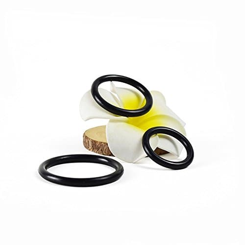 Anseke 3Pcs Silicone Men's Lock Ring Time Delay Ring Classic Ring Set