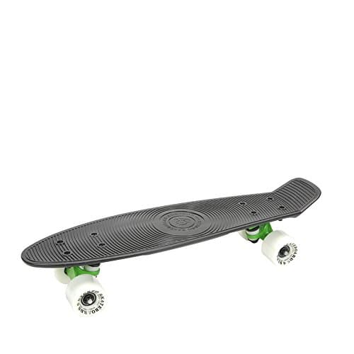 Stereo Vinyl Cruiser Plastic Skateboard CST072 BLK GRN GITD
