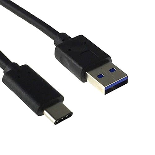 USB Type C (USB-C) to USB 3.0 Type A Charging and Sync Cable for Google Pixel, XL, Nexus 5X, 6P, Samsung Galaxy A5(2017), A7(2017), LG V20, G5, HTC 10, Sony Xperia XZ and Other Type-C Phone(Black 1M)