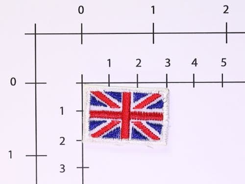United Kingdom Flag Patch Iron on Embroidered (Small)