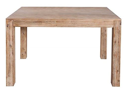 Casa Padrino solid wood dining table teak gray - Acacia - Extendable 120-200 x 80 x H.80 cm - Heavy duty