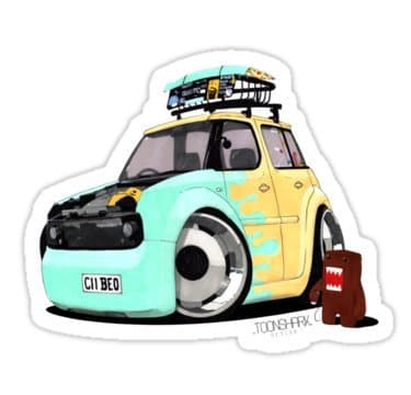 Sticker "Nissan Cube Vs Domo" By August