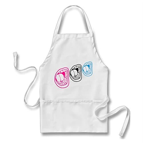 VetiVer Plain Aprons 3 Criard De Chant Ouvert Conception De Bouche Apron Pattern