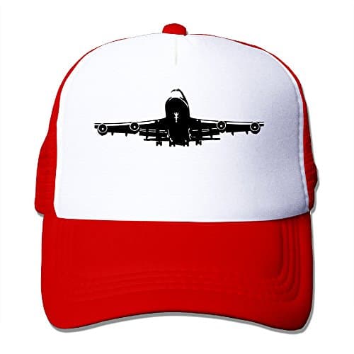 Boeing-747 Printed Hat Summer Mesh Cap With Adjustable Snapback Strap With 5 Colors