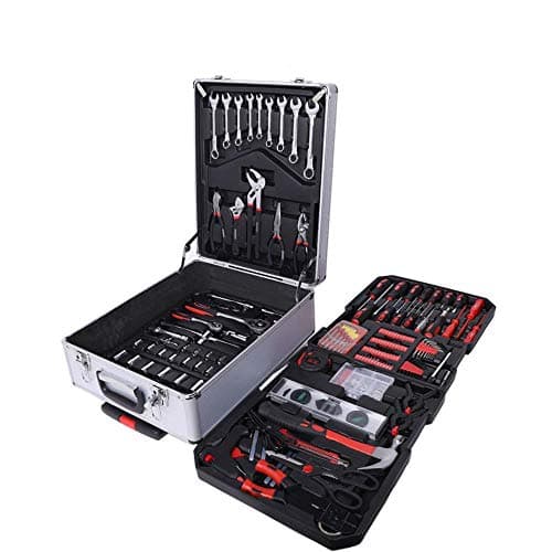 Sxuefang Tool kit Socket Set,399-Piece Toolbox Multifunction Toolbox Hardware Tools Set Carbon Steel
