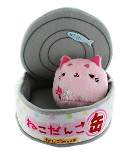 Little Buddy LLC Neko Dango (Cat Dumpling) 3" Plush: Maro Sakura w/ Tuna Can