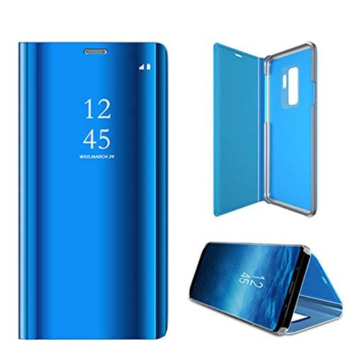 AmerStar Samsung Galaxy S7 S8 S9 Note8 A7 A8 Plus Clear View Mirror Smart Leather Protection Flip Stand Case Cover