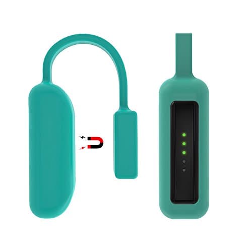 For Fitbit Flex 2,Silicone Clip Holder Built-in Smart Strong Magnetic Clasp Strap for Fitbit Flex 2 (Cyan)