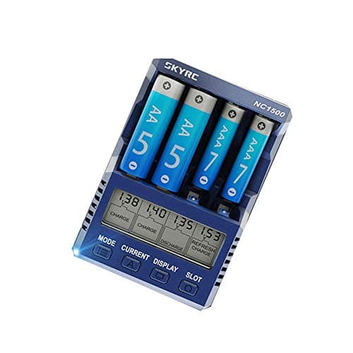 Cherish 5V 2.1A 4 Slots NC1500 LCD AA/AAA NiMH Battery Charger Discharger Analyzer