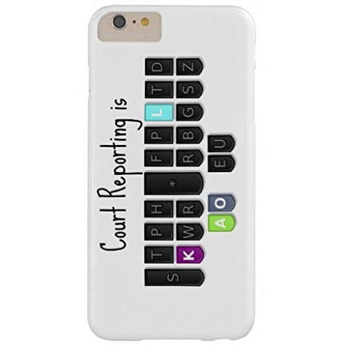 iphone 6 case,Court Reporting Is Cool Steno Keyboard Case Barely There Phone Case for Iphone 6 (4.7-Inch)