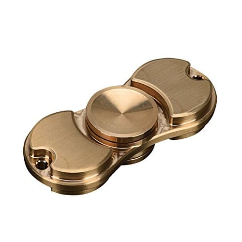 Copper Fidget Spinner,Szeshine EDC Hand Spinner Durable Copper Made More Than 3 Minutes Spinns Average,Gold