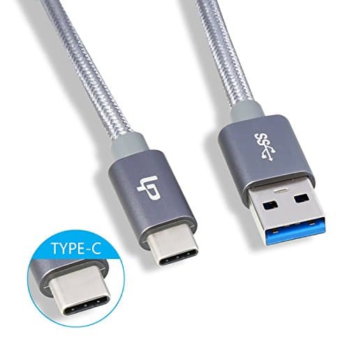 LINKPIN Type C (USB-C) to USB 3.0 Braided Aluminum Cable 3ft/1m for Lumia 950xl/950,Nexus 5x/6p and Other Type-C Supported Devices(Grey)