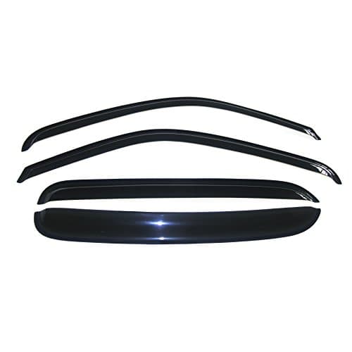 Window Visor for 1992-2000 C10 C/K Crew Cab/Suburban/Tahoe/Yukon/Escalade Tape-On Style Reinforced Acrylic Vent Shade