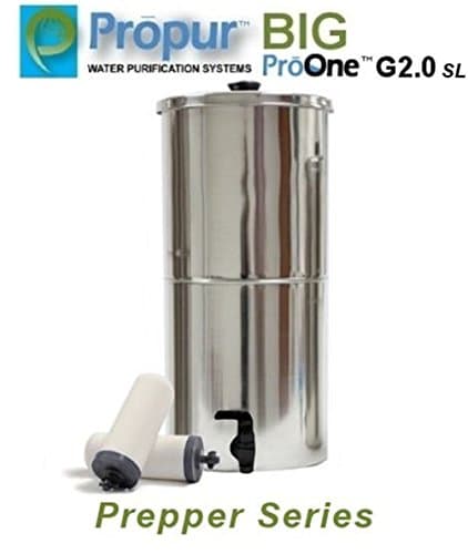 Onermade ProPur BIG Water Filter Prepper Series System + 2 ProOne G2.0 SL 7" Filters