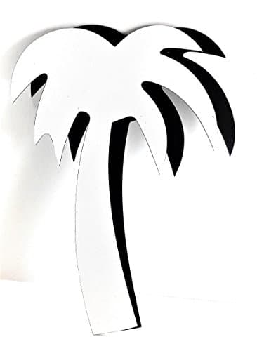 Palm Tree Rubberized Magnetic Screen Decor; Multipurpose, Helps to Stop Walking into screens, Covers small tears in Screens, Decorates screen area. Set of Two Magnets. Size 7” X 5”