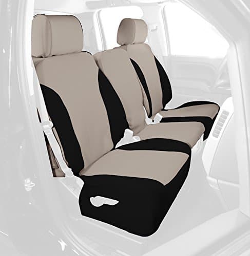 Saddleman Front Custom Fit Seat Cover for Select Dodge Durango Models - Neoprene Fabric (Tan/Black) (S 199755-09)