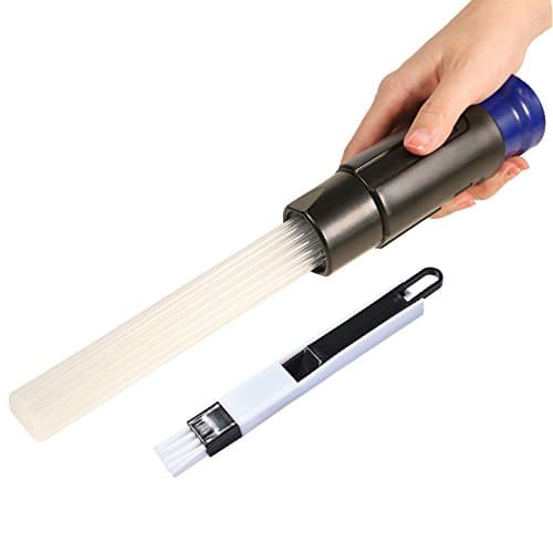 Vacuum Cleaner Dust Dirt Remover Universal Attachment Interface Tool and Slot brush, Small Suction Brush Tubes Flexible Access to Anywhere, Strong Suction for Corners, Keyboards, Drawers