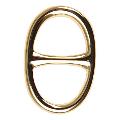 Mini Oval Anchor Chain Gold Silver Scarf Ring