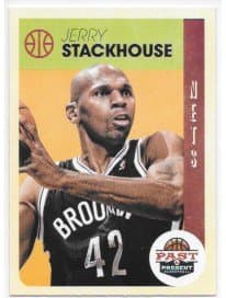 Jerry Stackhouse 2012-13 NBA Panini Past and Present Brooklyn Nets Card #49