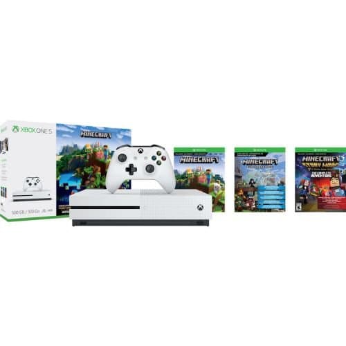 Xbox One S 500GB Console - Minecraft Complete Adventure Bundle