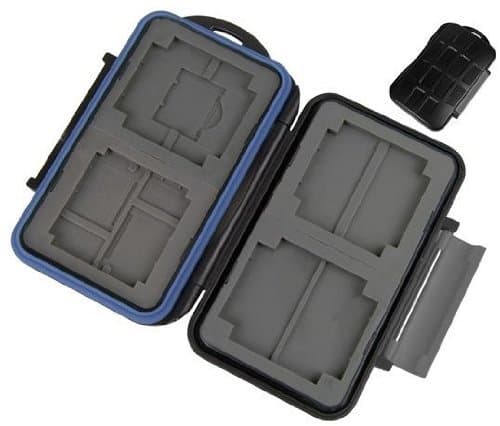 Harrd Shell Water Resistant Multi Use Memory Card Case for SD/SDHC/SDXC/microSD/microSDHC/microSDXC/Pro Duo/Compact Flash Cards (4CF 2SD 2MicroSD 2MS Duo 2XD Hard Shell)