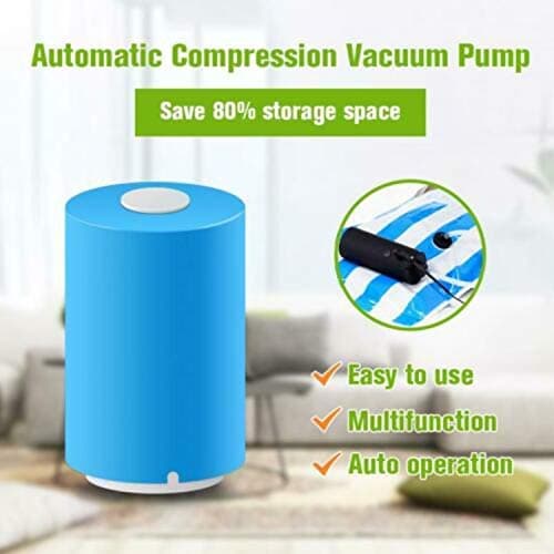 Ovanpa Mini Automatic Compression Vacuum Pump With Vacuum 5 Sealer Bags