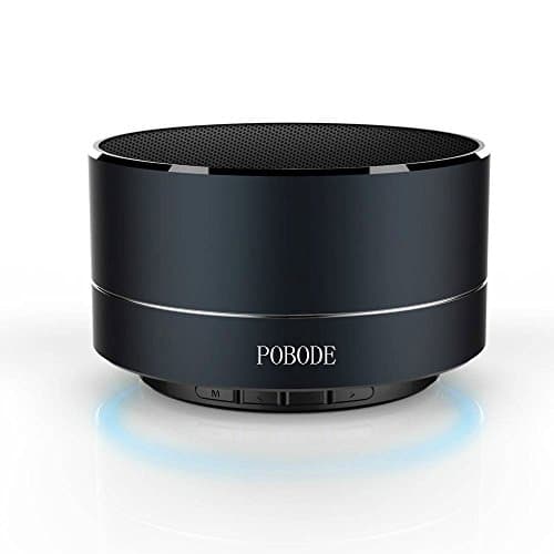 Pobode Wireless Stereo Portable Bluetooth Speakers with Handsfree- Super Mini Metal Wireless Speaker System For iPhone, Car, TV, Outdoors &amp; Function, USB and TF Card Port, Durable &amp; Compact(Black)