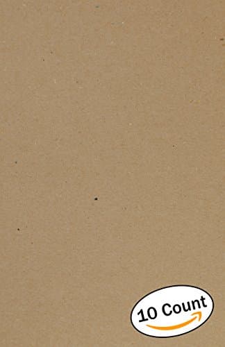 Chipboard Sheets. Kraft Brown. Great for creative projects and protecting valuable photos and documents. (11" x 17" Sheets) (10 Sheets)