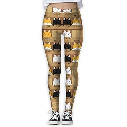 Women's Funny Cat Box Pattern GraphicHigh Waisted Tummy Control Workout Leggings For Yoga Pants Fit For Gym Fitness Running