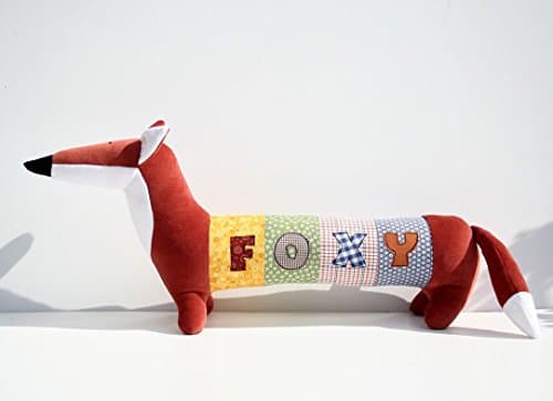 Personalized Rusty Fox, Long Name Fox Plushie