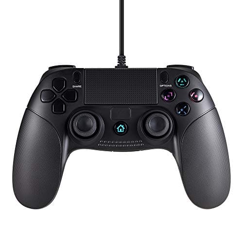 Pekyok Wired Controller For PS4, SW23 Gamepad Controller Dual Vibration Shock Joystick For PlayStation 4 With 3m Cable(Third-Party Product)