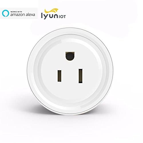 IyunIOT Mini Smart Home WIFI Power Socket Plug Outlet,Work With Alexa and Google Home Assistant , Not Hub Required, Control your Devices from Anywhere