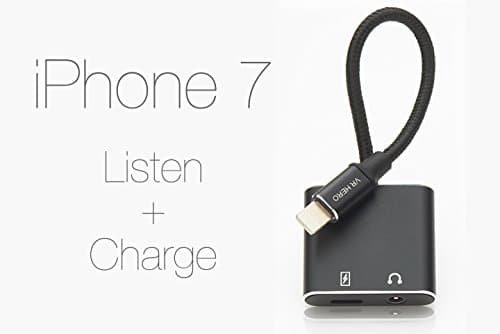 iPhone 7 Adapter and Splitter - 2 in 1 Lightning Adapter (Charging + Listening)