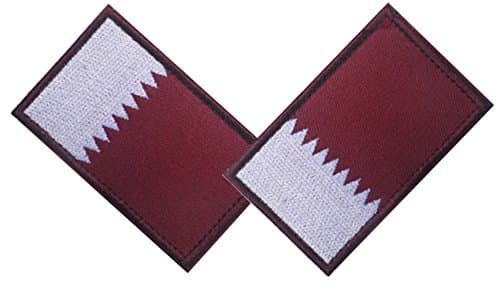 ZHGstore More National Flag Patch - Bundle 2 PCS (Qatar)