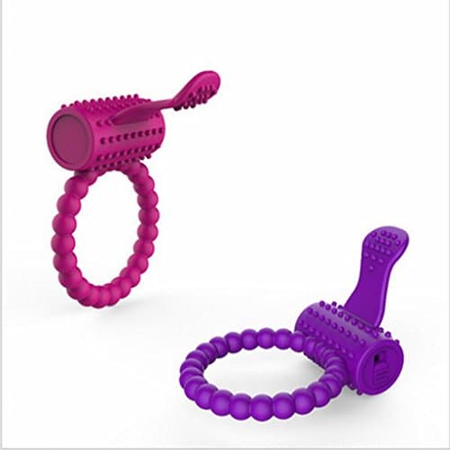 CC3ED Vibrating Bunny Ring Delay Ejaculation Stimulation Toys for Men - 2 Pack