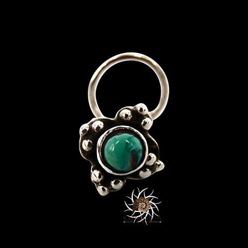 Tiny Sterling Silver L Shaped Nose Stud 20G Tribal Indian Nose Rings Screw Studs Body Nose Piercing Jewelry Nostril Jewelry Face Piercing (NS8)