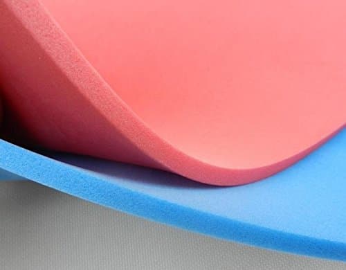 Tool case insert, foam rubber insert for tool cart, 500 mm x 600 mm x 5 mm, red