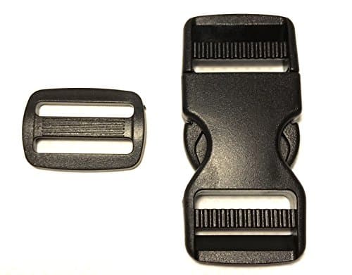 1 Inch Quick Release Buckle Pack, No Sewing Needed! 5 Buckles, 5 Triglides, Buckle Repair/Replacement, by Vaughan Bros