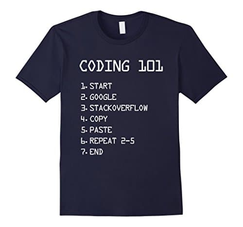 Mens Coding 101 Funny Programming T-Shirt Small Navy