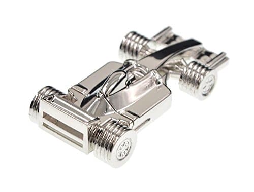 Memory Stick 16GB Cool USB 2.0 Flash Drive Zip Drive Silver Metal Racing Car Pendrive Data Stick Jump Drive by FEBNISCTE