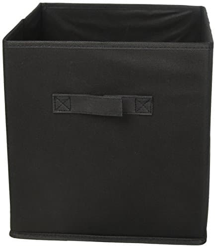 Marvel O Bug Foldable Cloth Storage Cube Basket, Set of 6, Black